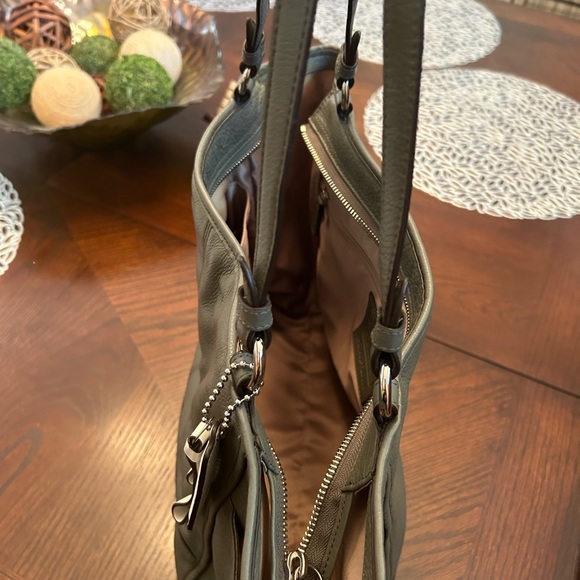 Coach green leather bag - Picture 6 of 13